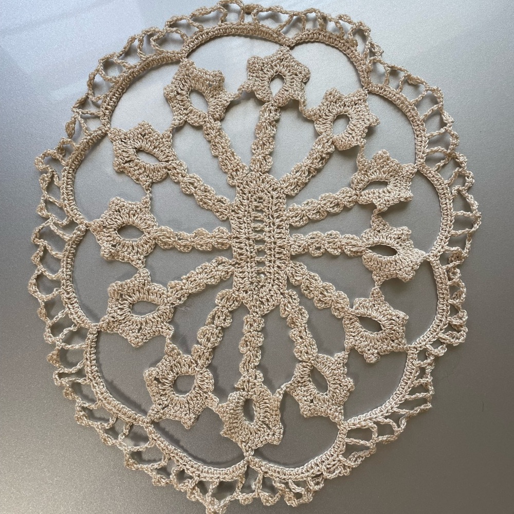 Handmade Crochet Doily pastel